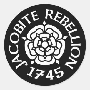 Jacobite 1745 classic round sticker