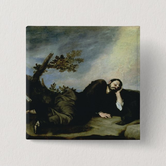 Jacob's Dream, 1639 2 Inch Square Button (Front)