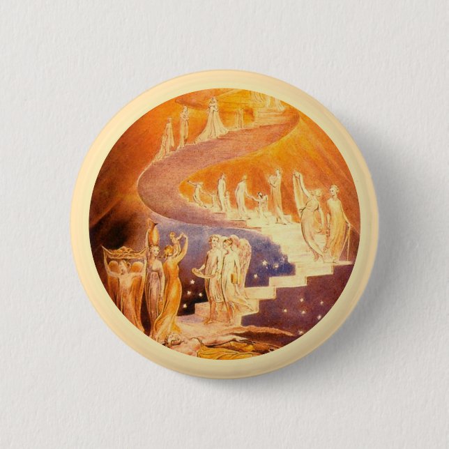 Jacob's Dream By William Blake  2 Inch Round Button (Front)