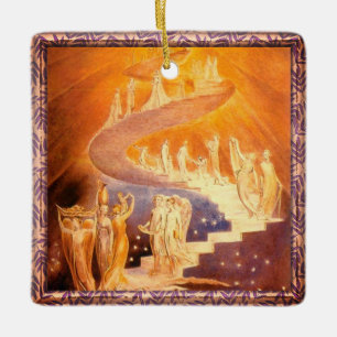 Jacob's Dream By William Blake Ceramic Ornament