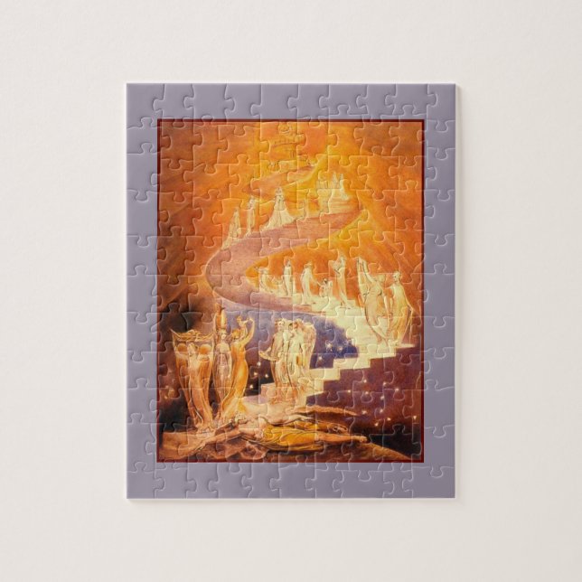 Jacob's Dream By William Blake Jigsaw Puzzle (Vertical)