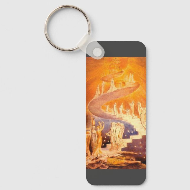 Jacob's Dream By William Blake  Keychain (Front)