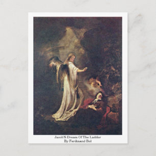 Jacob'S Dream Of The Ladder By Ferdinand Bol Postcard