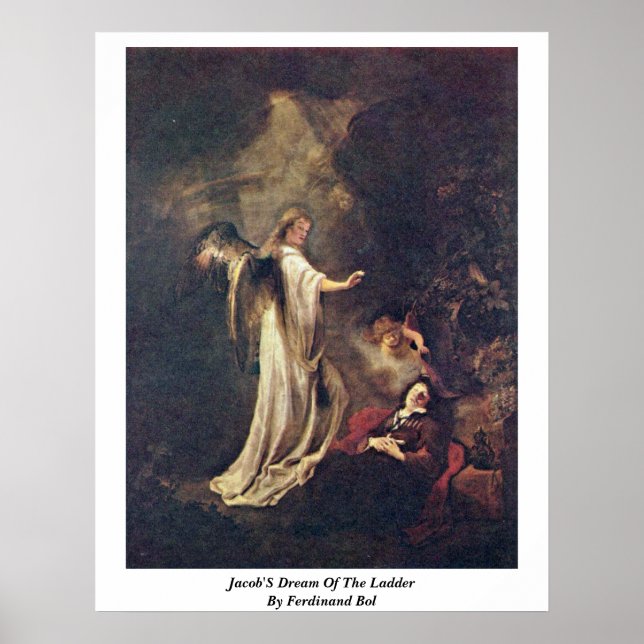 Jacob'S Dream Of The Ladder By Ferdinand Bol Poster (Front)