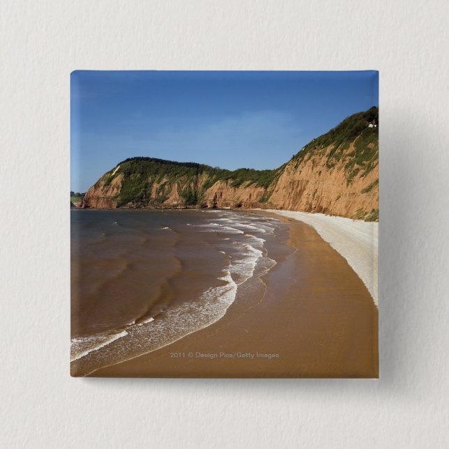 Jacob's Ladder Bay 2 Inch Square Button (Front)