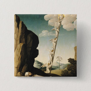 Jacob's Ladder, c.1490 2 Inch Square Button