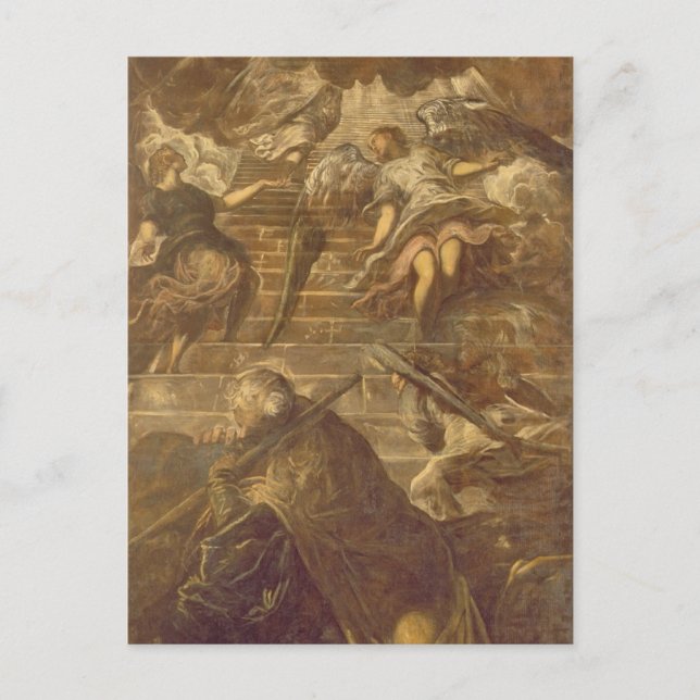 Jacob's Ladder (oil on canvas) Postcard (Front)