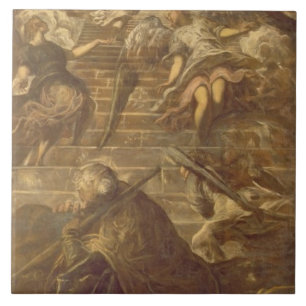 Jacob's Ladder (oil on canvas) Tile