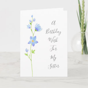  Jacob's Ladder Watercolor Flowers Card