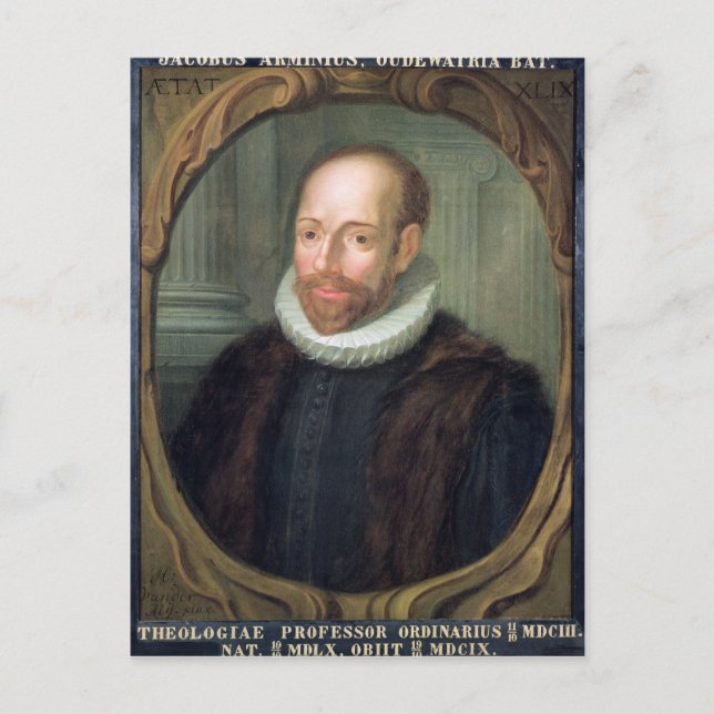 Jacobus Arminius, Professor of Theology Postcard (Front)