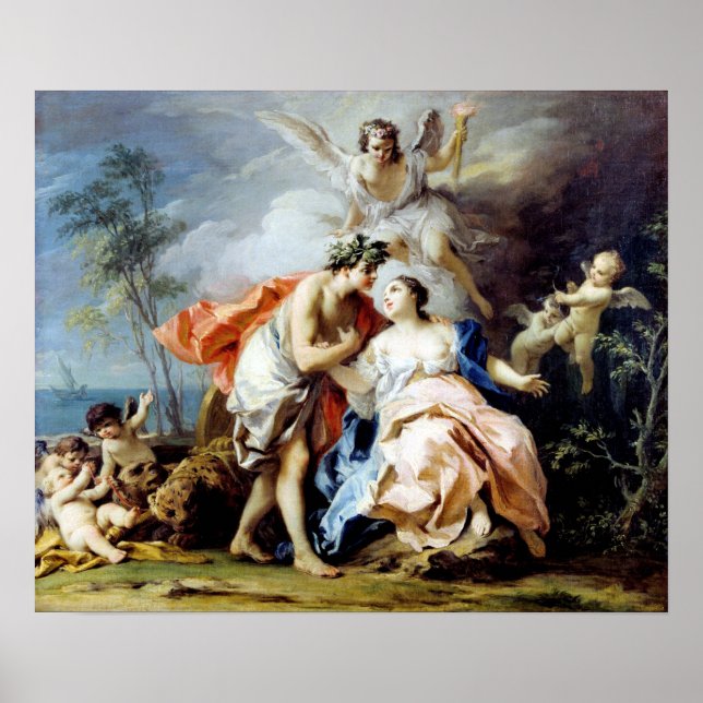 Jacopo Amigoni Bacchus and Ariadne Poster (Front)