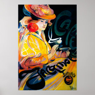 Jacqmotte Caf� Vintage PosterEurope Poster