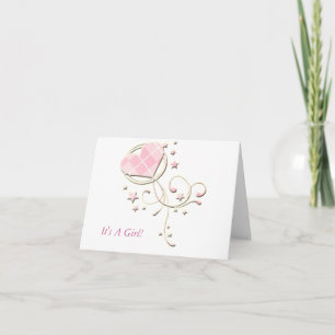 Jacquard - c'est une fille… Nouveau faire-part