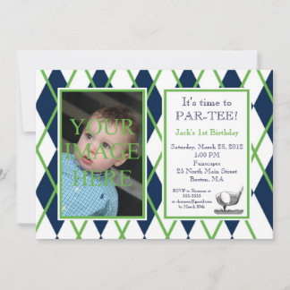 Jacquard de golf Invitation photo