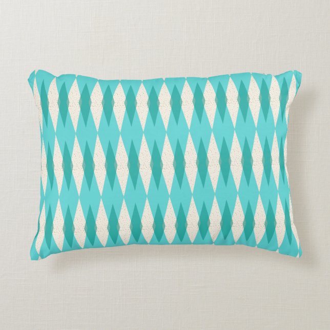 Jacquard moderne du milieu du siècle Coussin (Devant)