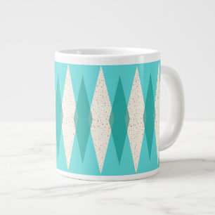 Jacquard moderne du milieu du siècle Jumbo Mug