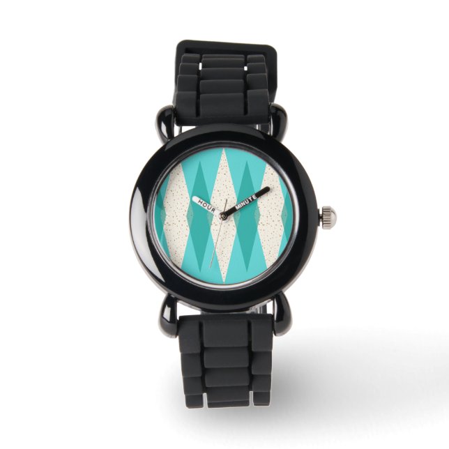 Jacquard moderne du milieu du siècle Montre pour e (Recto)