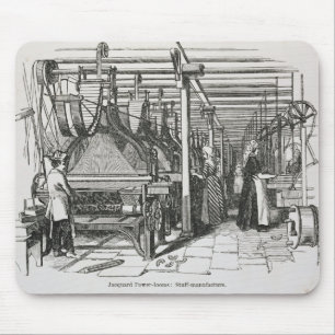 Jacquard Power Looms (engraving) Mouse Pad