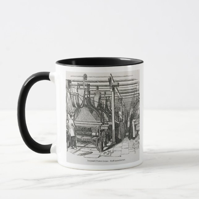Jacquard Power Looms (engraving) Mug (Left)
