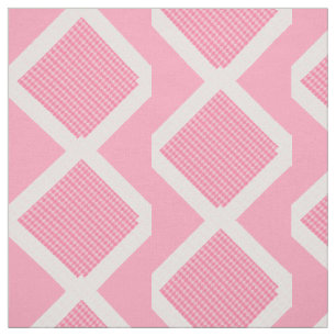 Jacquard rose et blanc Imprimer tissu Chevron