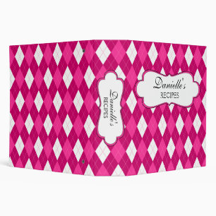 Jacquard rose Personnalisé Classeur de 2 pouces