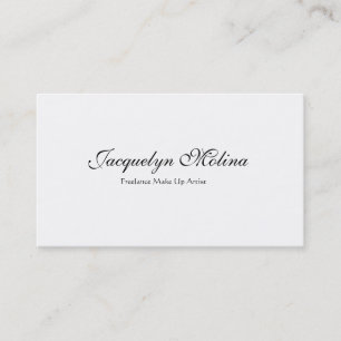 Jacquelyn Molina, Freelance Make Up Artist Business Card