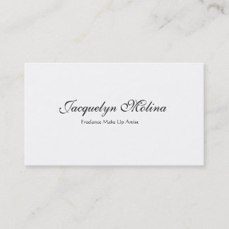 Jacquelyn Molina, Freelance Make Up Artist Business Card