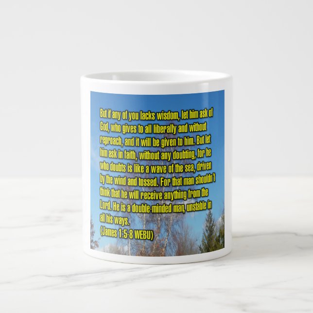 Jacques 1:5-8 WEBU Mug (Devant)