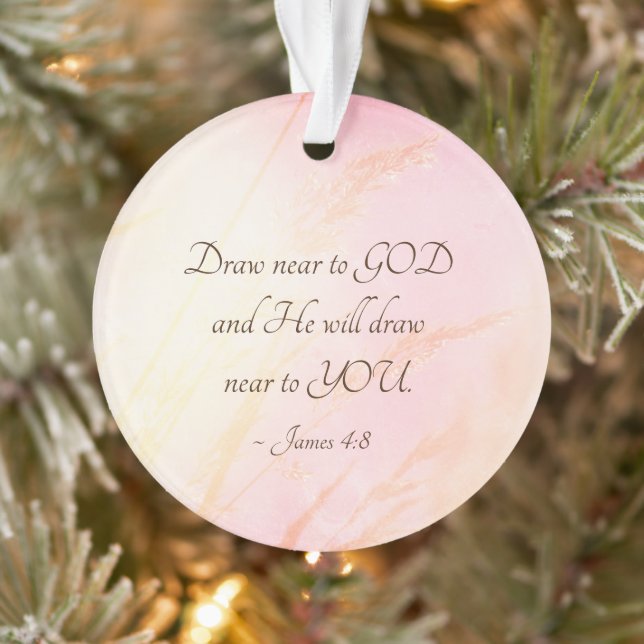 Jacques 4:8 Dessin Près de Dieu Bible Verse (Arbre)