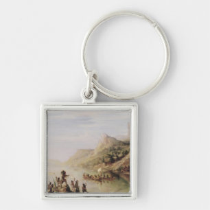Jacques Cartier Discovering the St. Lawrence Keychain