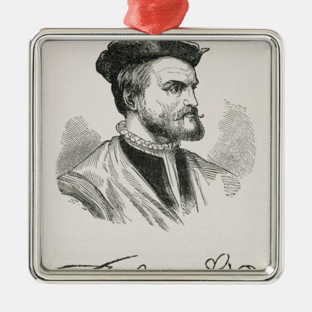 Jacques Cartier Metal Ornament (Front)