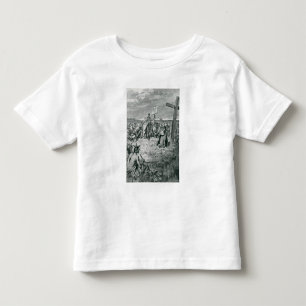 Jacques Cartier Setting up a Cross at Gaspe Toddler T-shirt