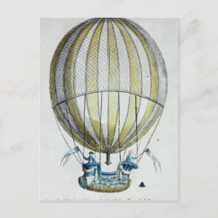Jacques Charles and Nicholas Robert's  Balloon Postcard