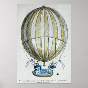 Jacques Charles and Nicholas Robert's  Balloon Poster