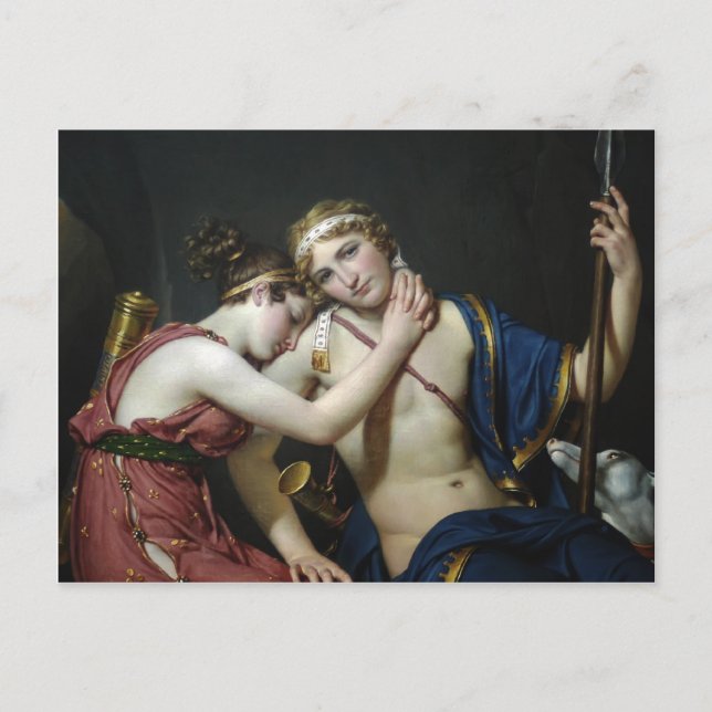 Jacques David- Farewell of Telemachus and Eucharis Postcard (Front)