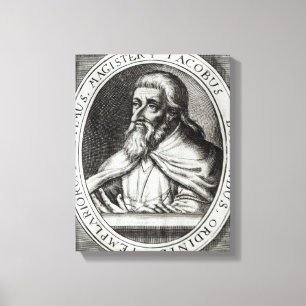 Jacques de Molay  Master of Knights Templars Canvas Print