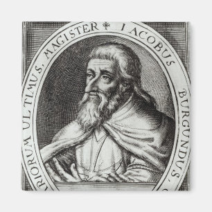 Jacques de Molay  Master of Knights Templars Magnet