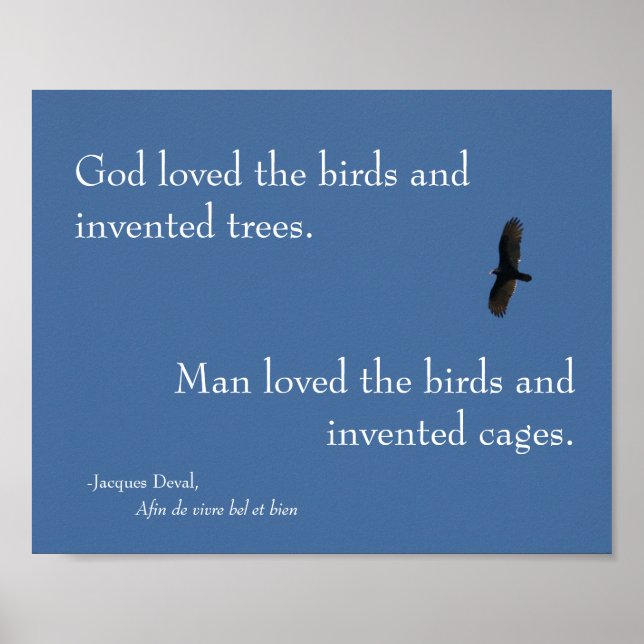 Jacques Deval Bird Poster (Front)