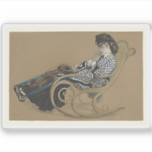 Jacques J. Tissot - Young Woman in a Rocking Chair