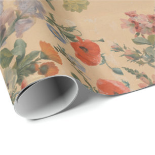 Jacques Laurent Agasse Studies of Summer Flowers Wrapping Paper