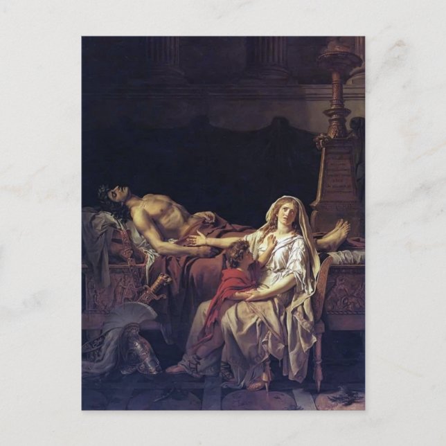Jacques-Louis David- The Pain of Andromache Postcard (Front)
