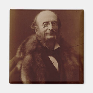Jacques Offenbach (1819-80), German composer, port Magnet