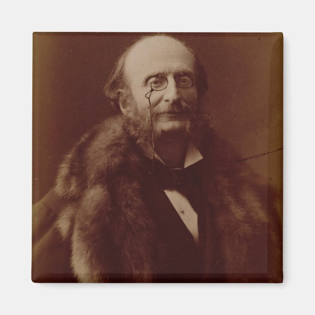 Jacques Offenbach (1819-80), German composer, port Magnet (Front)