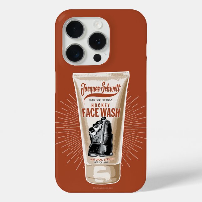 Jacques Schwett Hockey Face Wash Case-Mate iPhone Case (Back)