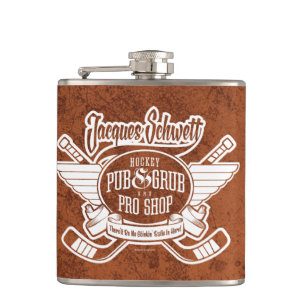 Jacques Schwett Hockey Pro Shop Hip Flask