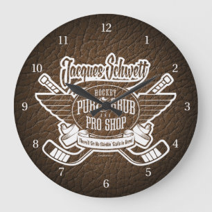 Jacques Schwett Hockey Pro Shop Large Clock