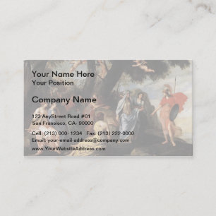 Jacques Stella- Minerva with the Muses Business Card