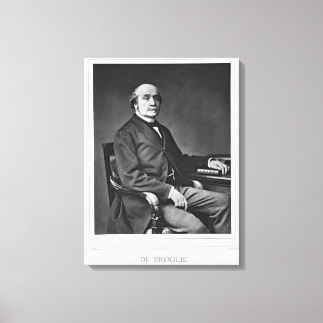 Jacques Victor Albert de Broglie (1821-1901), from Canvas Print (Front)