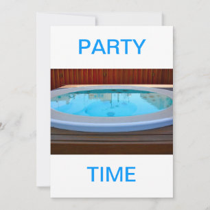 Jacuzzi Party Time Invitation