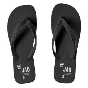 Jad Personalized Name Birthday Gift Flip Flops